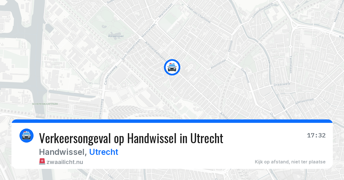 Verkeersongeval op Handwissel in Utrecht — 17 jul 2026