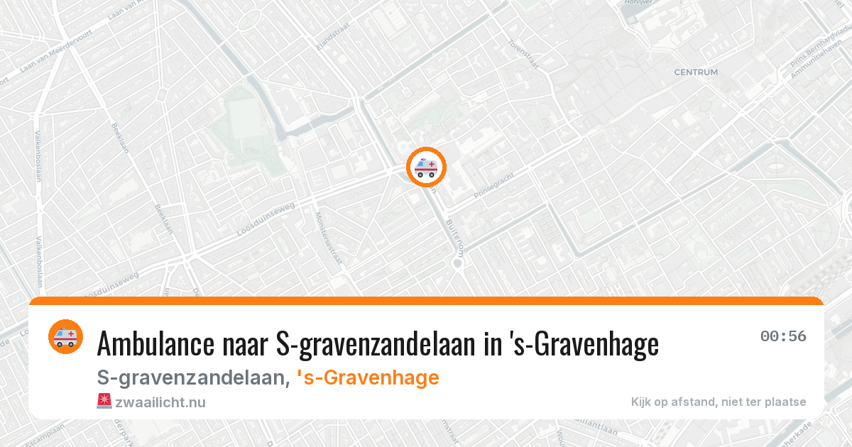 Ambulance naar S-gravenzandelaan in 's-Gravenhage — 12 jul 2026