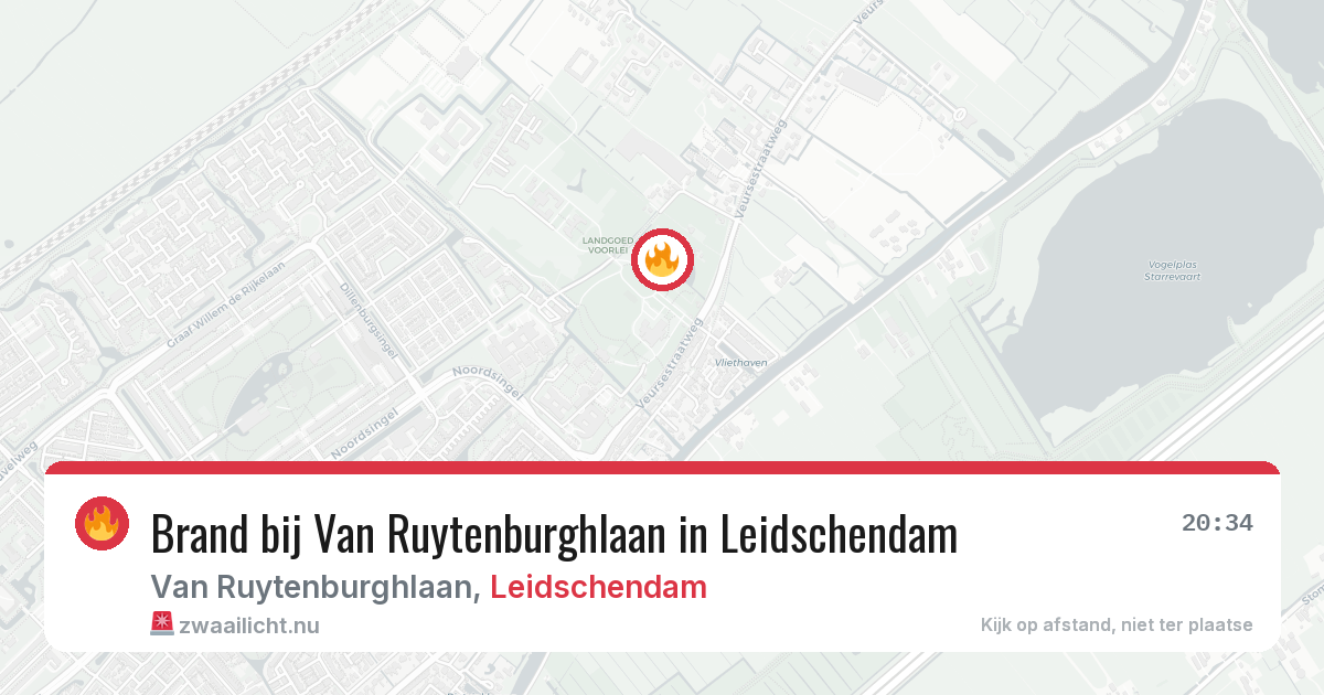 Brand bij Van Ruytenburghlaan in Leidschendam — 30 mei 2026