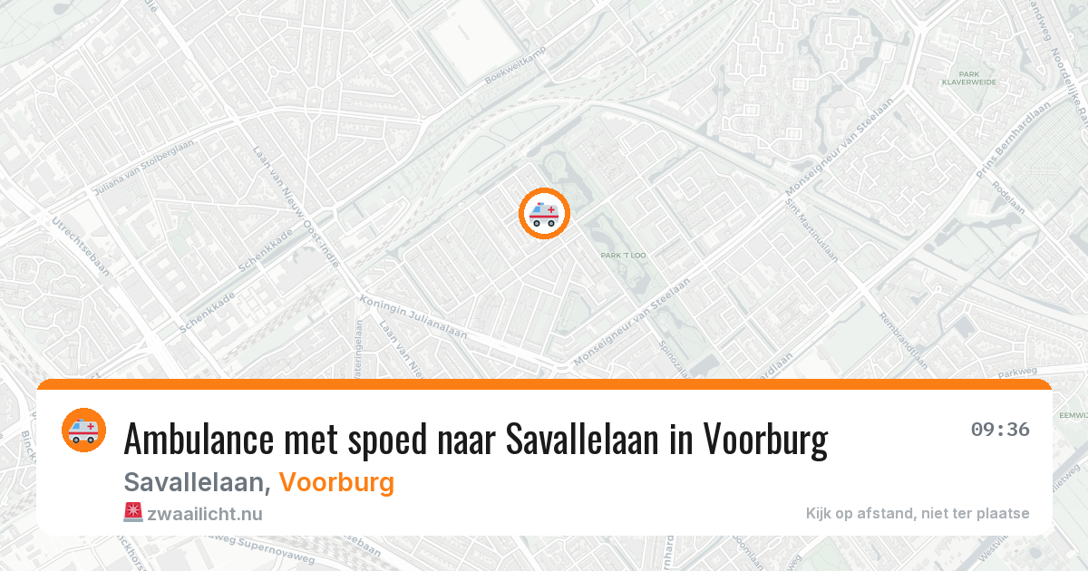 Ambulance met spoed naar Savallelaan in Voorburg — 27 jan 2026
