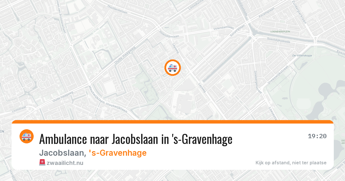 Ambulance naar Jacobslaan in 's-Gravenhage — 3 mei 2026