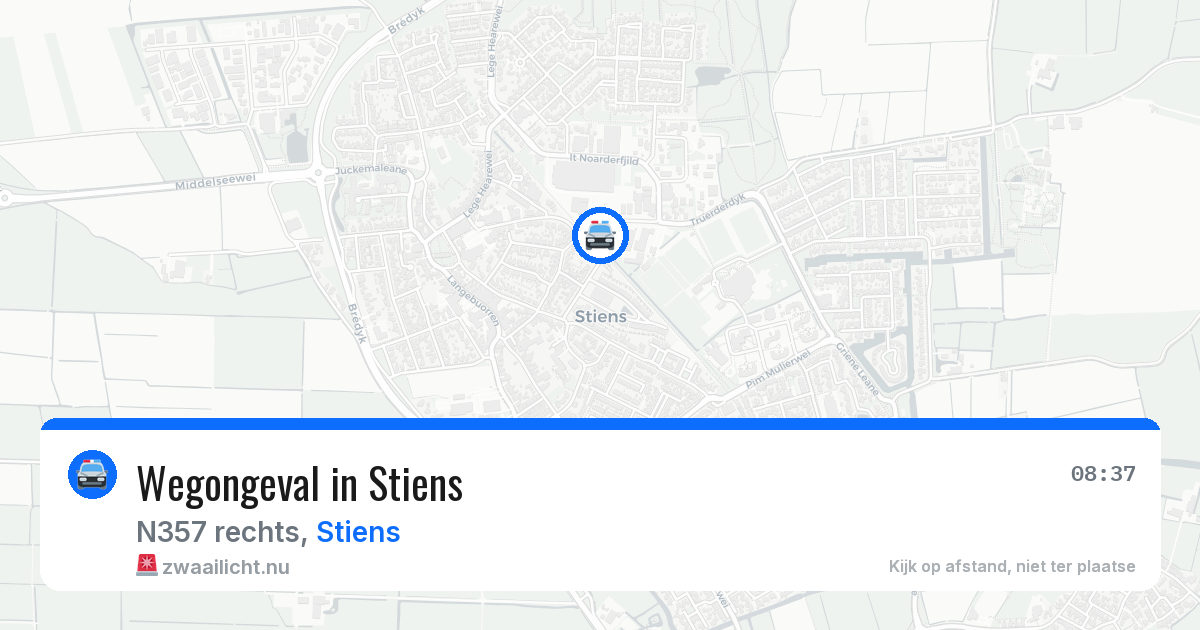 Wegongeval in Stiens — 21 mei 2026