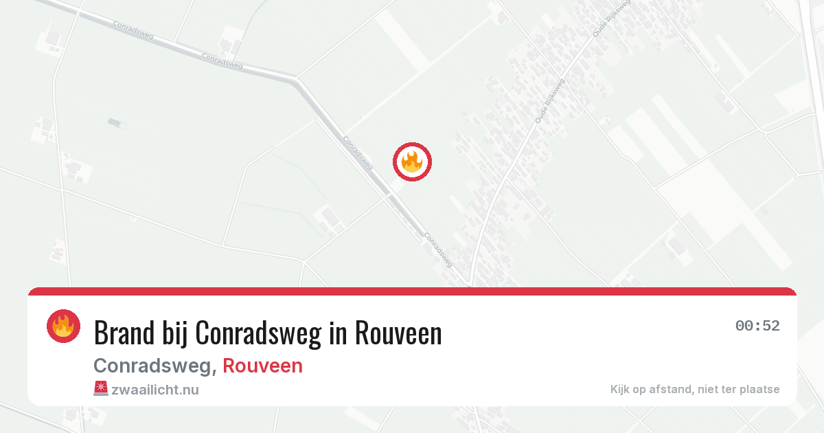 Brand bij Conradsweg in Rouveen — 27 jun 2026
