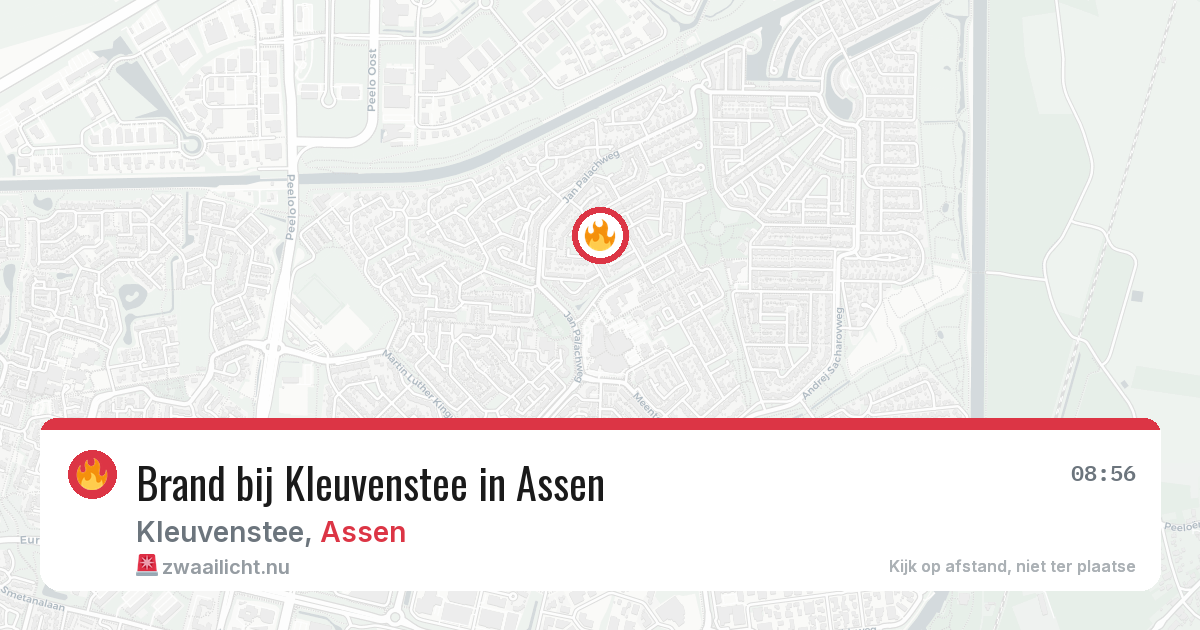 Brand bij Kleuvenstee in Assen — 29 mei 2026