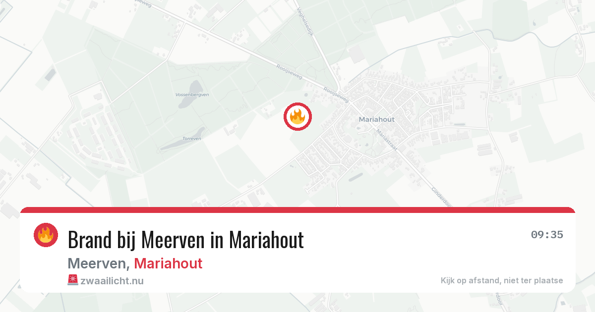 Brand bij Meerven in Mariahout — 19 mei 2026