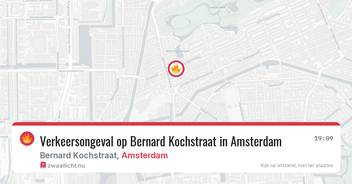 Verkeersongeval op Bernard Kochstraat in Amsterdam — 1 jun 2026