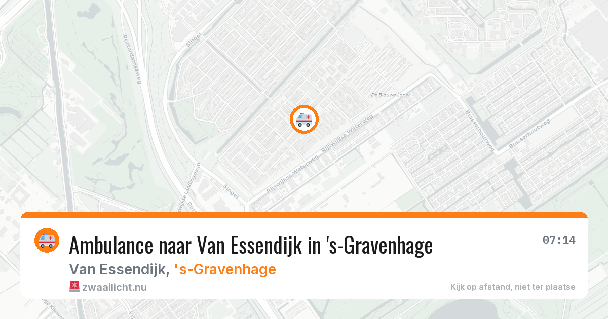 Ambulance naar Van Essendijk in 's-Gravenhage — 27 jul 2026