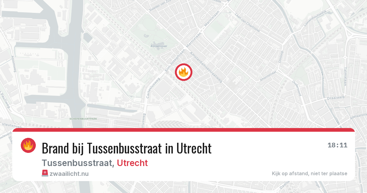 Brand bij Tussenbusstraat in Utrecht — 3 jun 2026