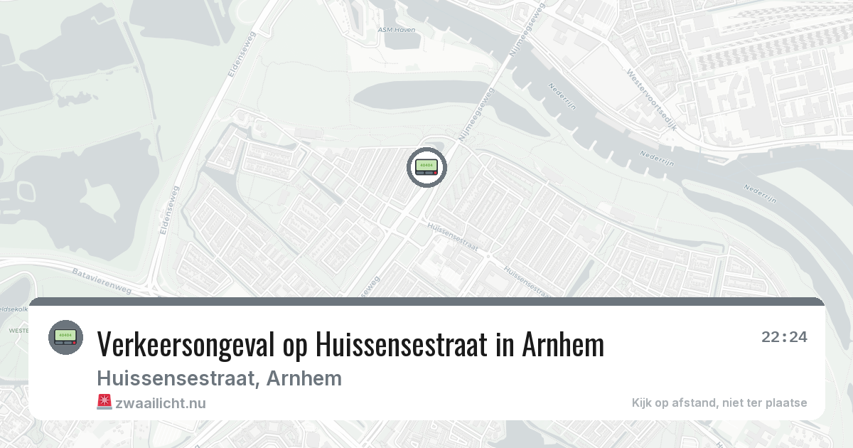 Verkeersongeval op Huissensestraat in Arnhem — 5 jun 2026