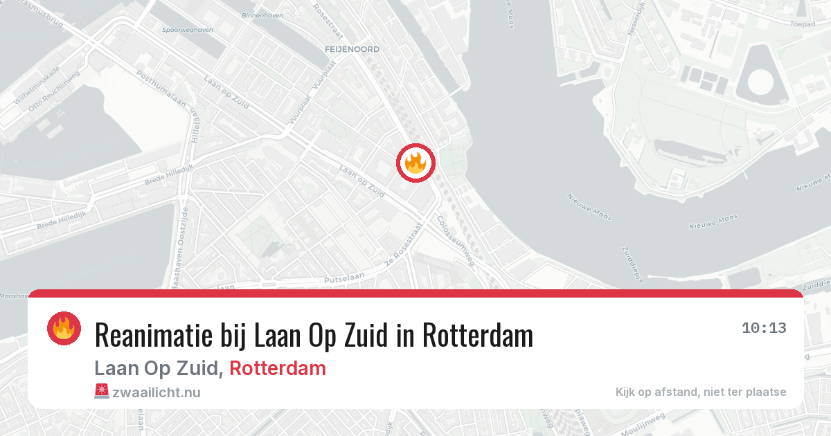 Reanimatie bij Laan Op Zuid in Rotterdam — 20 jul 2026