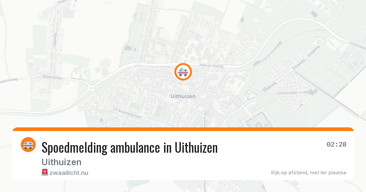 Spoedmelding ambulance in Uithuizen — 26 apr 2026