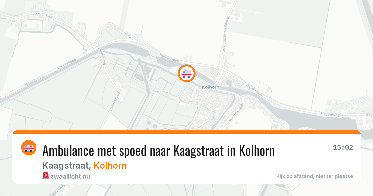 Ambulance met spoed naar Kaagstraat in Kolhorn — 28 jan 2026