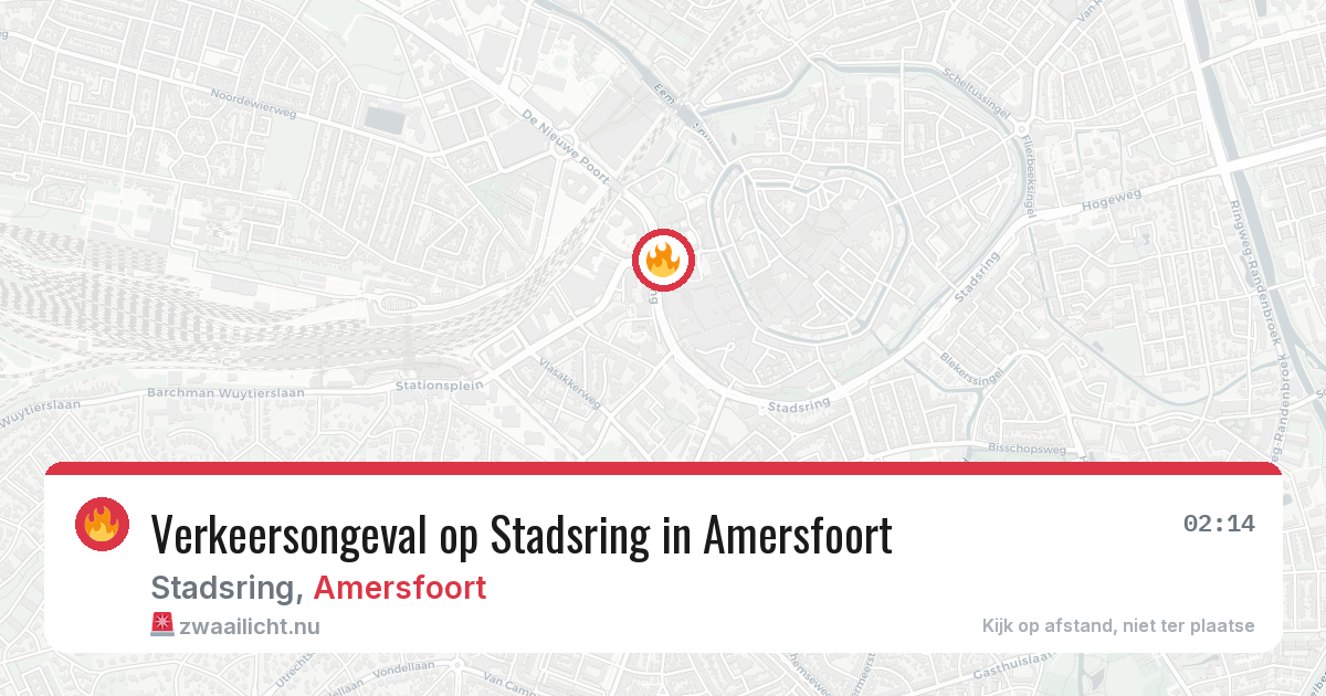 Verkeersongeval op Stadsring in Amersfoort — 19 jul 2026