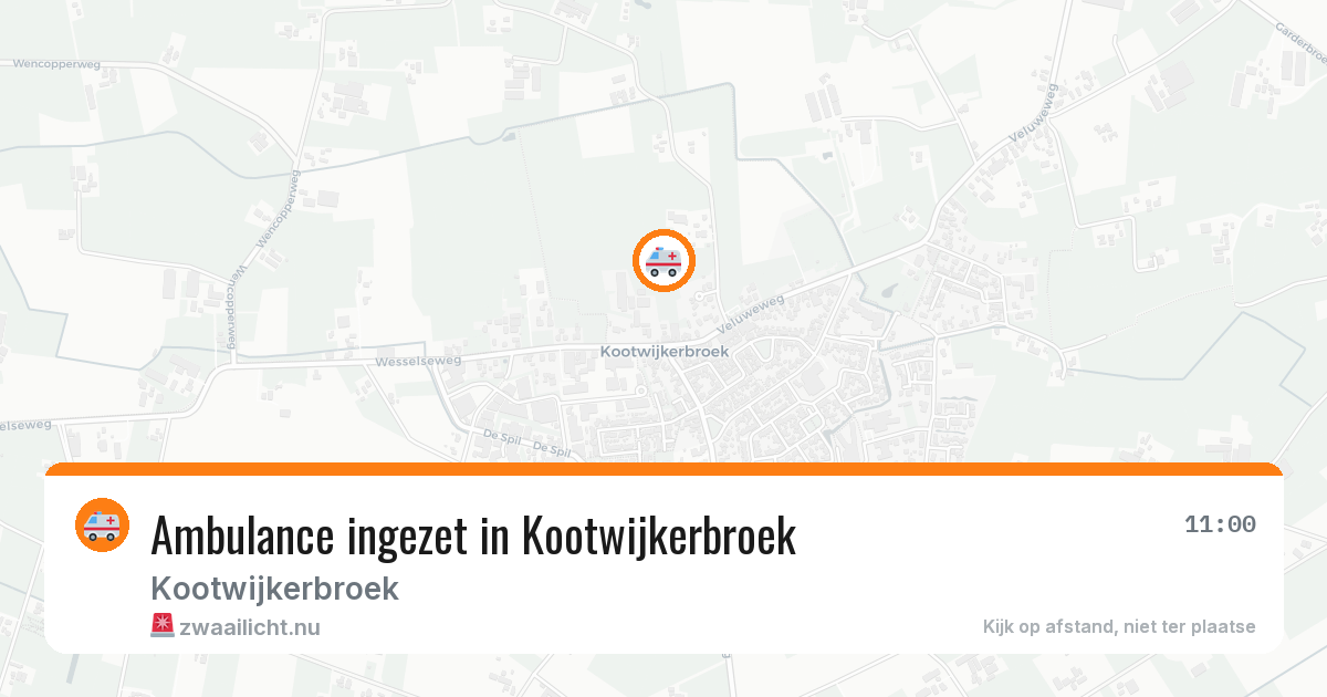 Ambulance ingezet in Kootwijkerbroek — 6 jul 2026