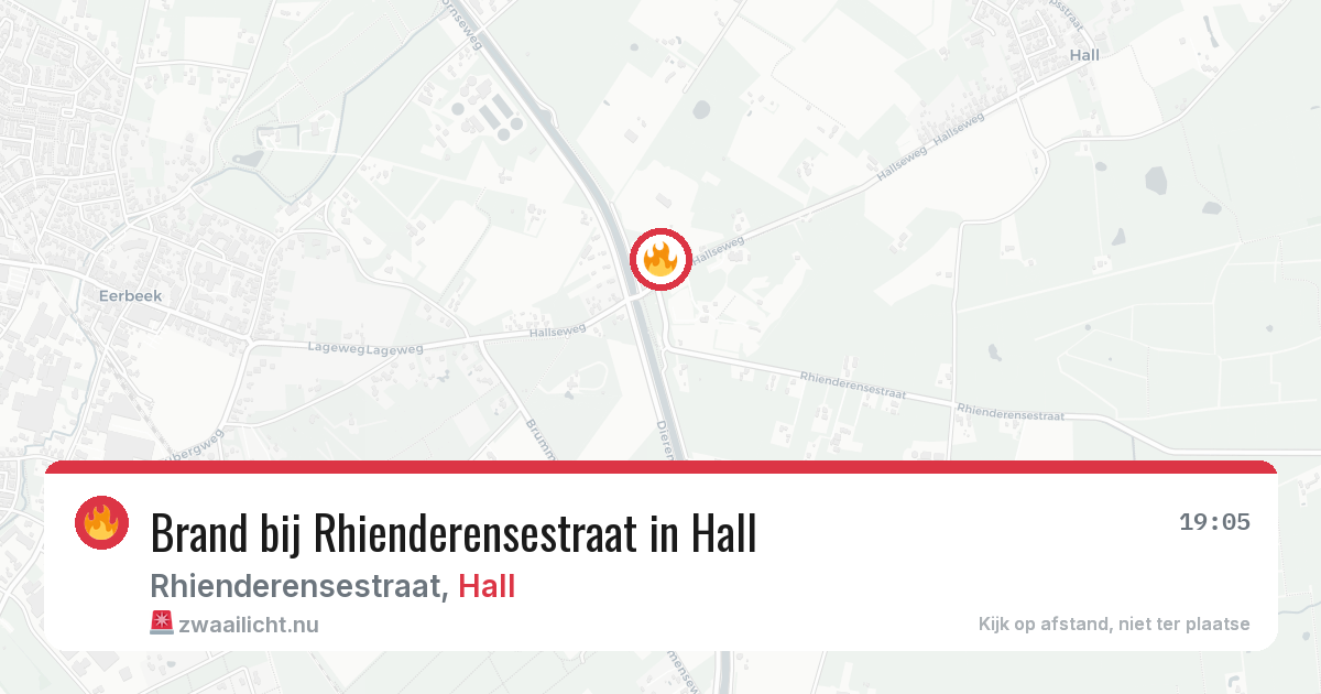 Brand bij Rhienderensestraat in Hall — 29 mei 2026