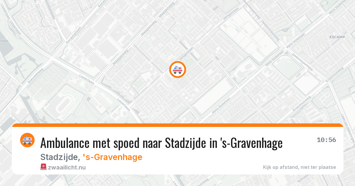 Ambulance met spoed naar Stadzijde in 's-Gravenhage — 24 jul 2026