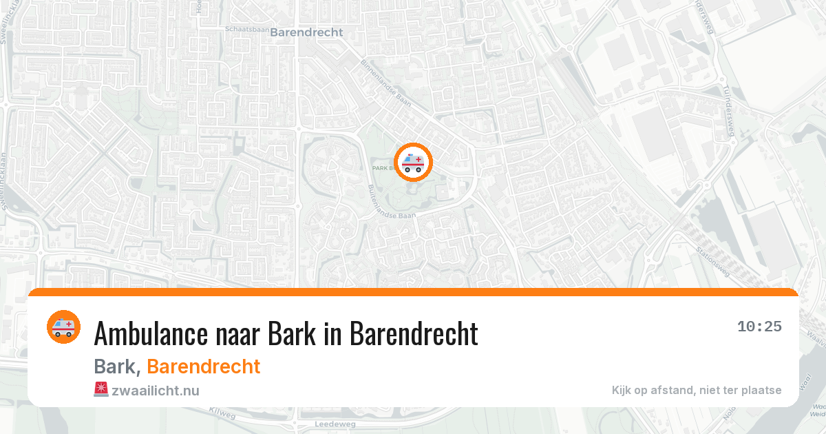 Ambulance naar Bark in Barendrecht — 17 jul 2026