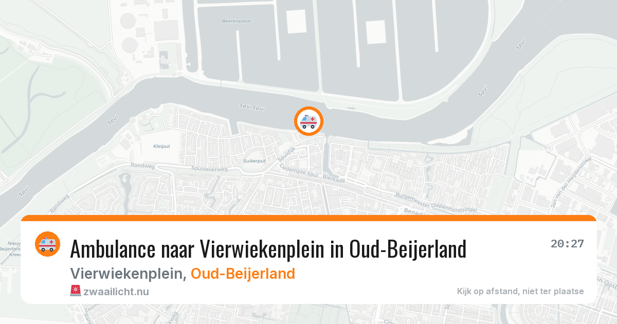 Ambulance naar Vierwiekenplein in Oud-Beijerland — 31 mrt 2026