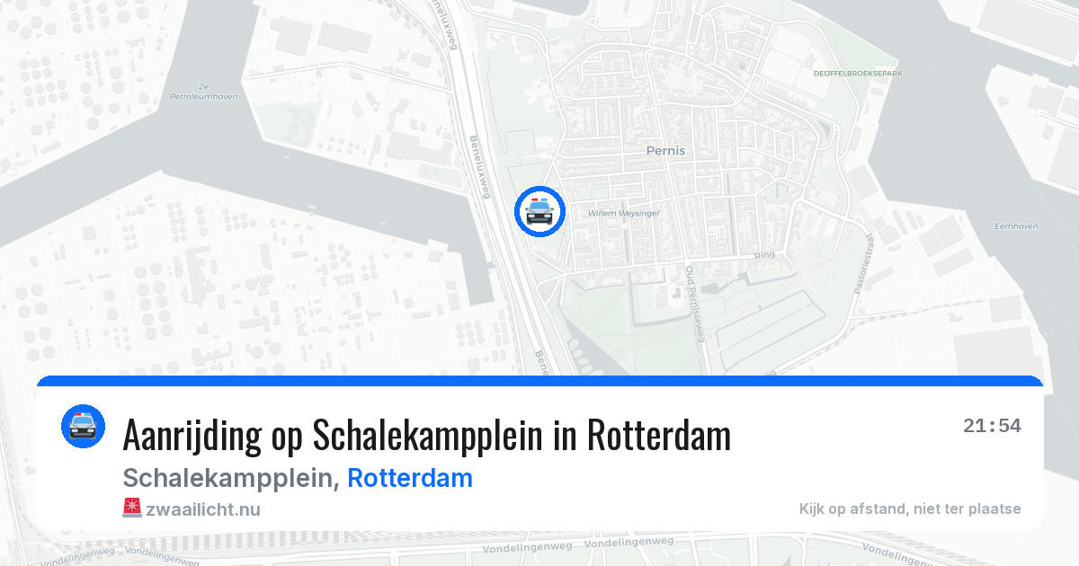Aanrijding op Schalekampplein in Rotterdam — 11 jul 2026