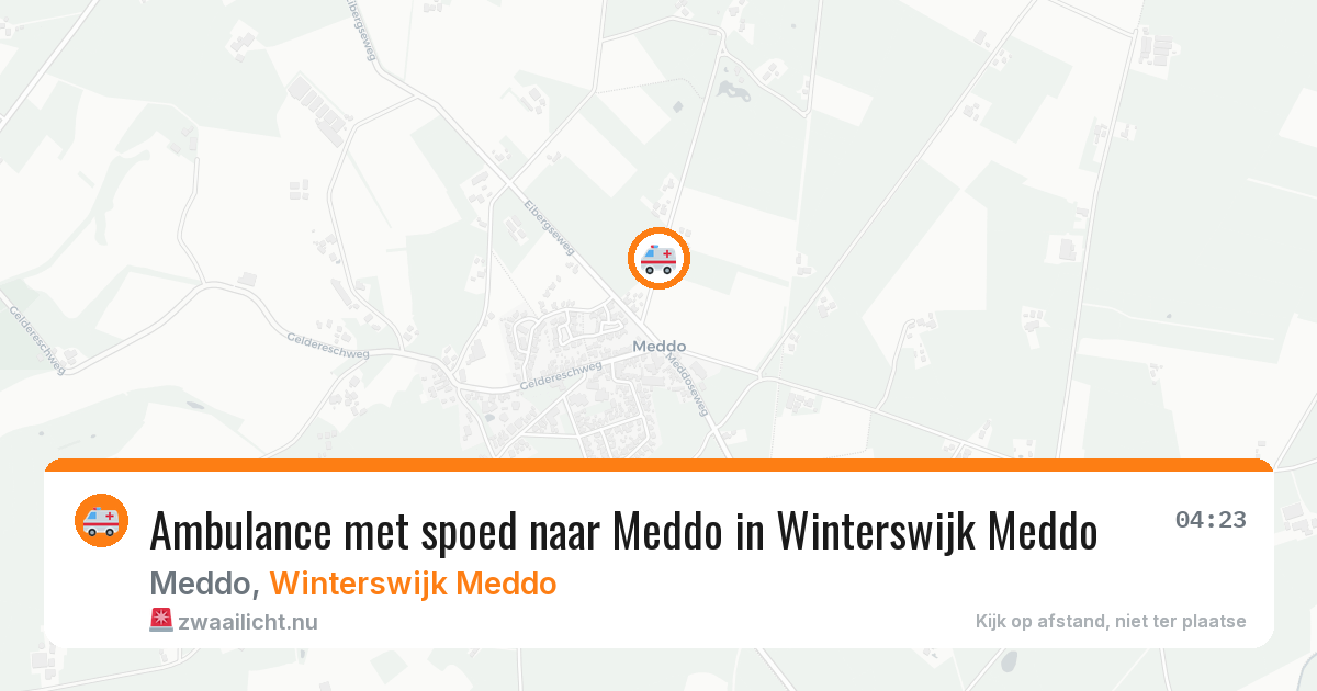 Ambulance met spoed naar Meddo in Winterswijk Meddo — 30 apr 2026