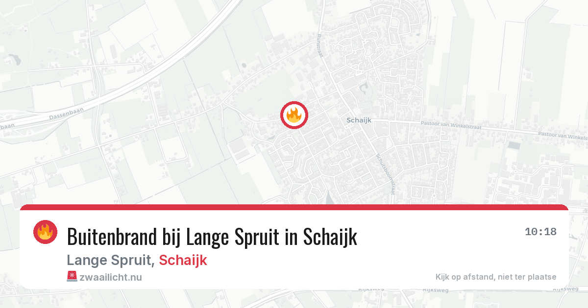 Buitenbrand bij Lange Spruit in Schaijk — 3 jul 2026