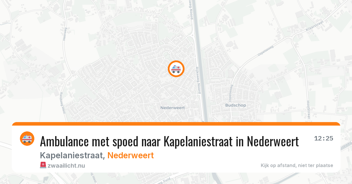 Ambulance met spoed naar Kapelaniestraat in Nederweert — 28 jan 2026