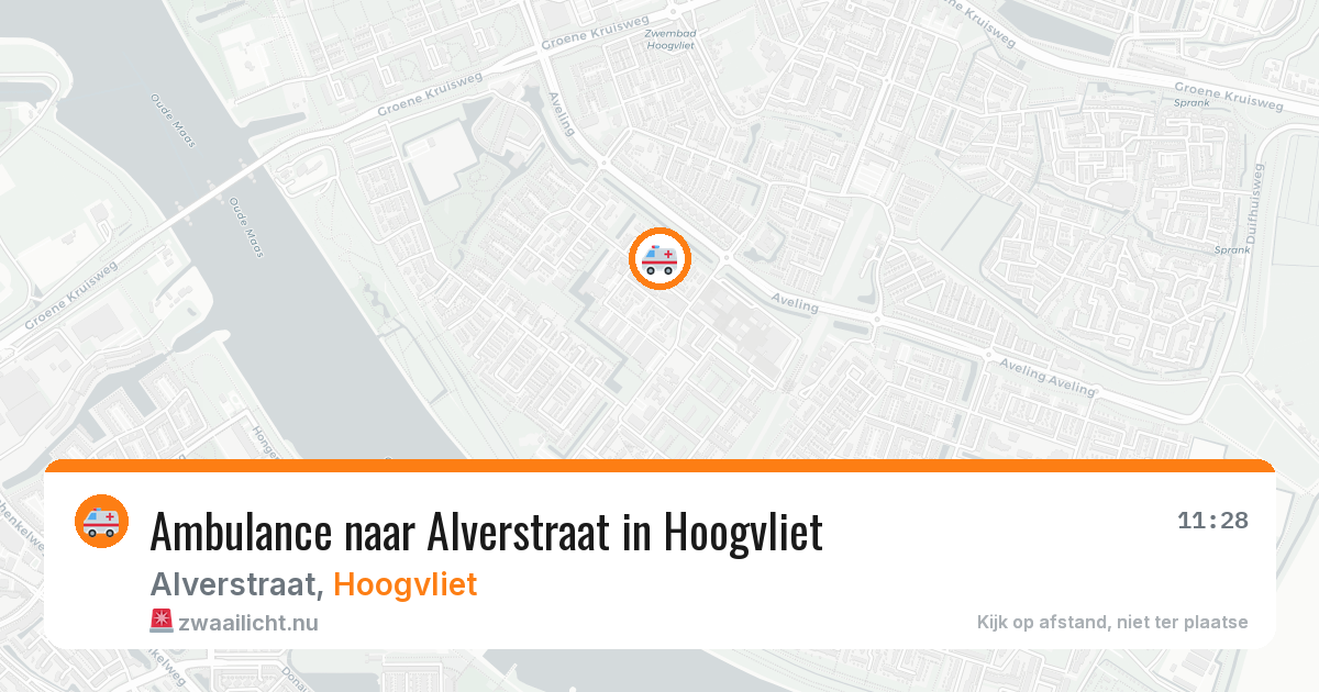 Ambulance naar Alverstraat in Hoogvliet — 16 jul 2026