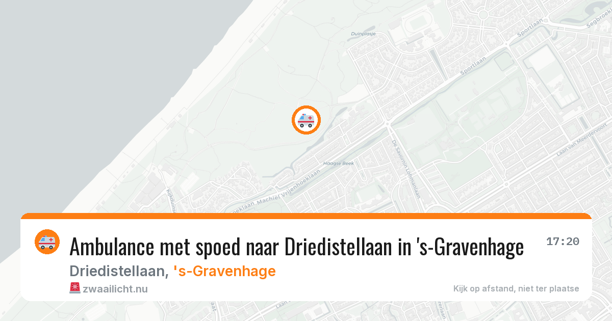 Ambulance met spoed naar Driedistellaan in 's-Gravenhage — 21 apr 2026