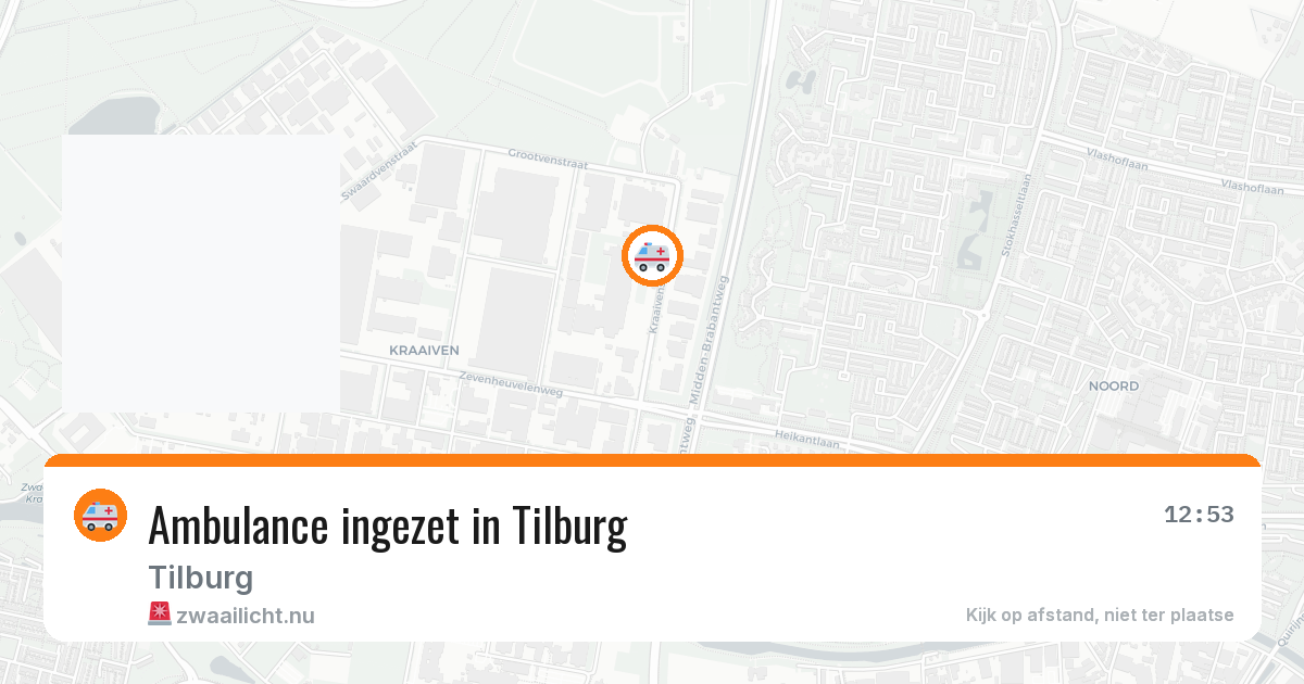 Ambulance ingezet in Tilburg — 11 mrt 2026