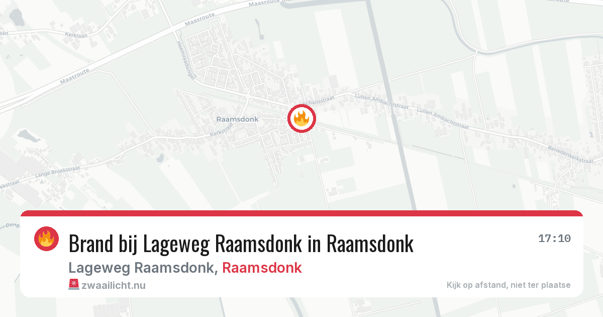 Brand bij Lageweg Raamsdonk in Raamsdonk — 18 jul 2026