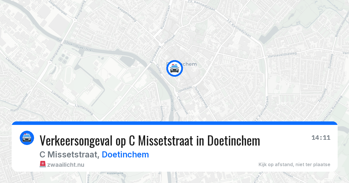 Verkeersongeval op C Missetstraat in Doetinchem — 11 mei 2026