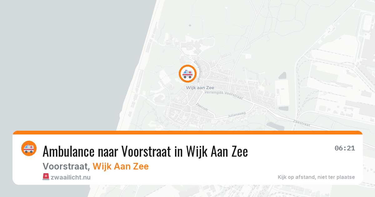 Ambulance naar Voorstraat in Wijk Aan Zee — 18 jul 2026