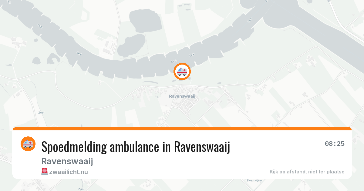 Spoedmelding ambulance in Ravenswaaij — 7 jul 2026