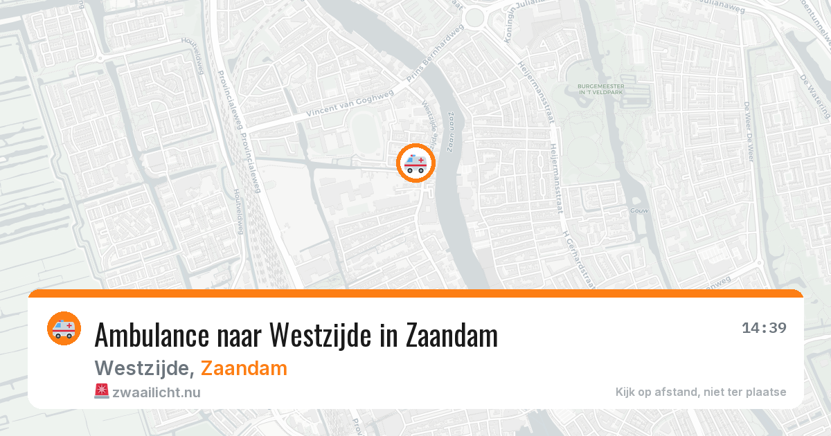 Ambulance naar Westzijde in Zaandam — 1 apr 2026