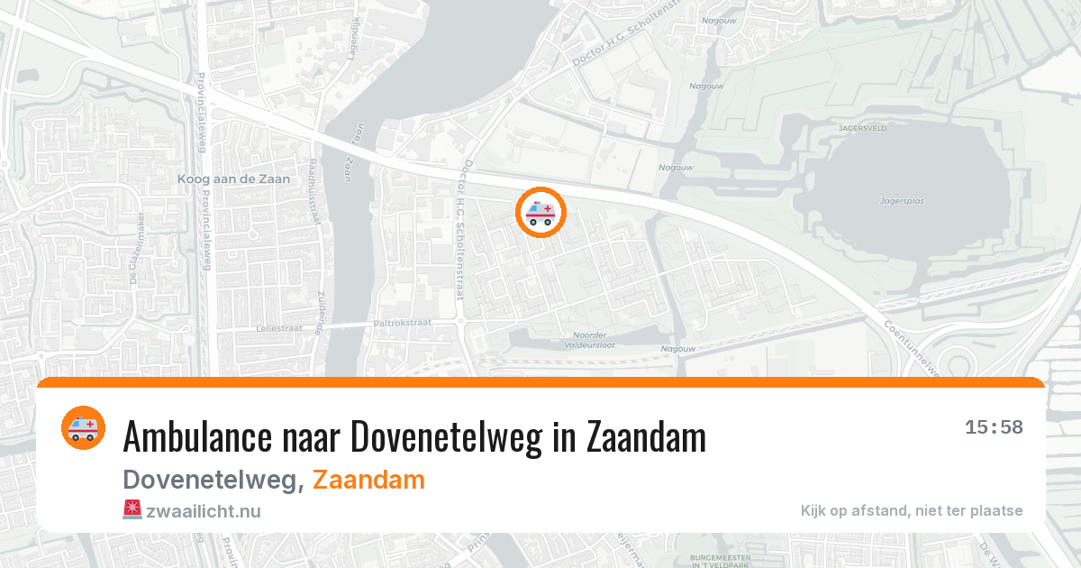 Ambulance naar Dovenetelweg in Zaandam — 20 apr 2026