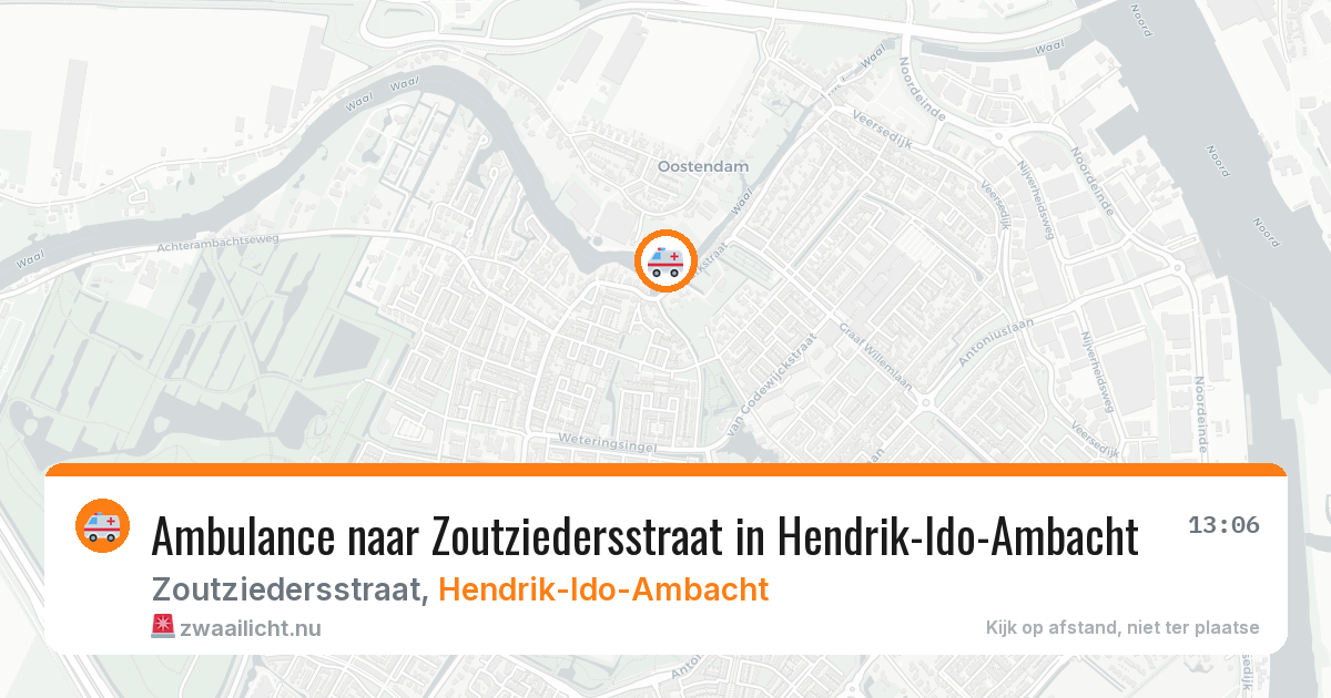 Ambulance naar Zoutziedersstraat in Hendrik-Ido-Ambacht — 28 mei 2026