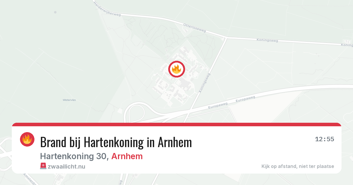 Brand bij Hartenkoning in Arnhem — 17 jul 2026