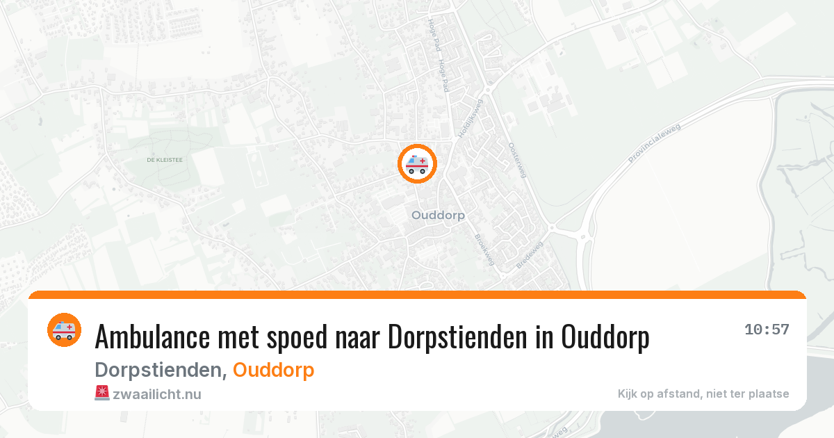Ambulance met spoed naar Dorpstienden in Ouddorp — 1 jun 2026