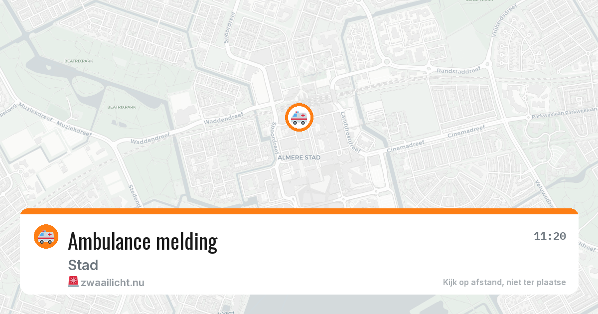 Ambulance melding — 17 jul 2026
