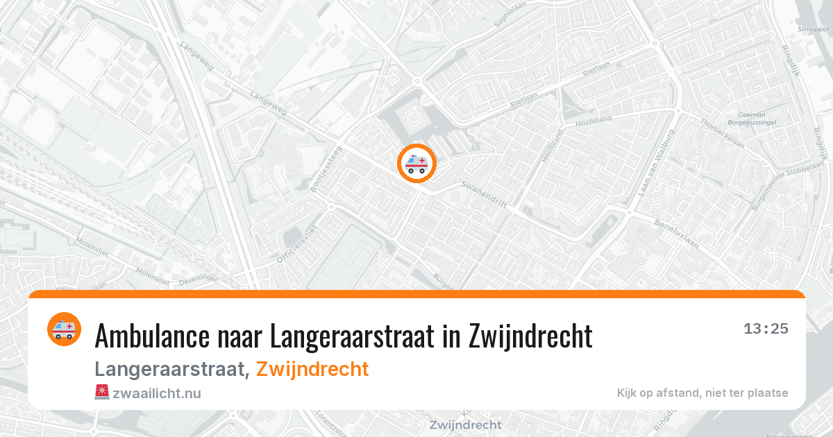 Ambulance naar Langeraarstraat in Zwijndrecht — 11 jul 2026