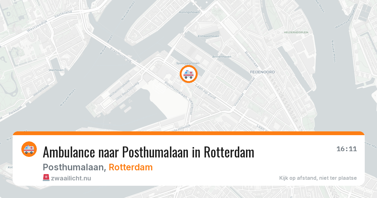 Ambulance naar Posthumalaan in Rotterdam — 13 jul 2026