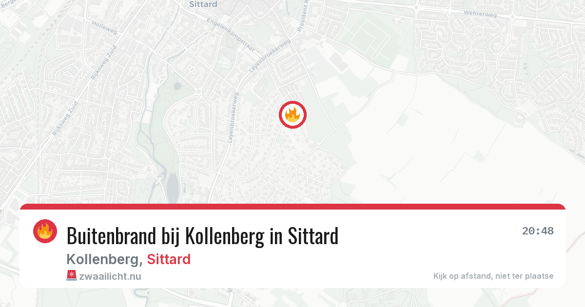Buitenbrand bij Kollenberg in Sittard — 24 jul 2026