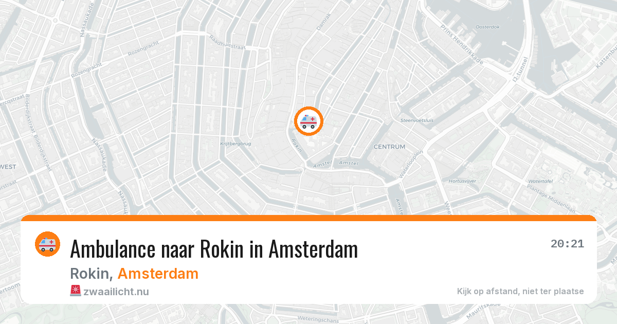 Ambulance naar Rokin in Amsterdam — 2 apr 2026