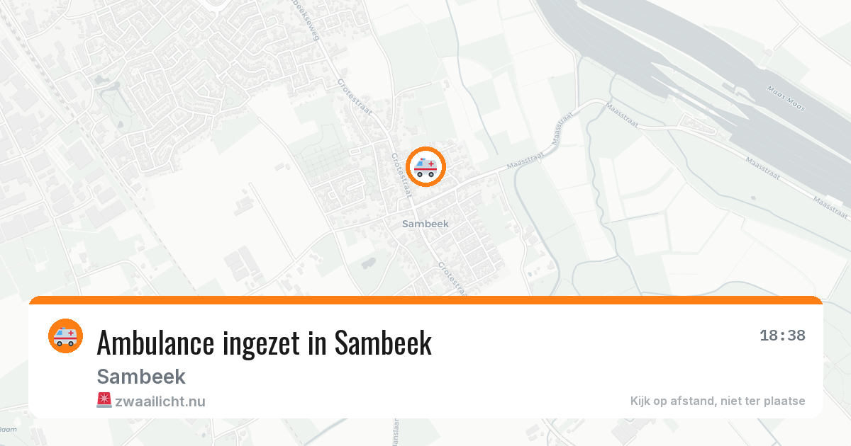 Ambulance ingezet in Sambeek — 23 mei 2026