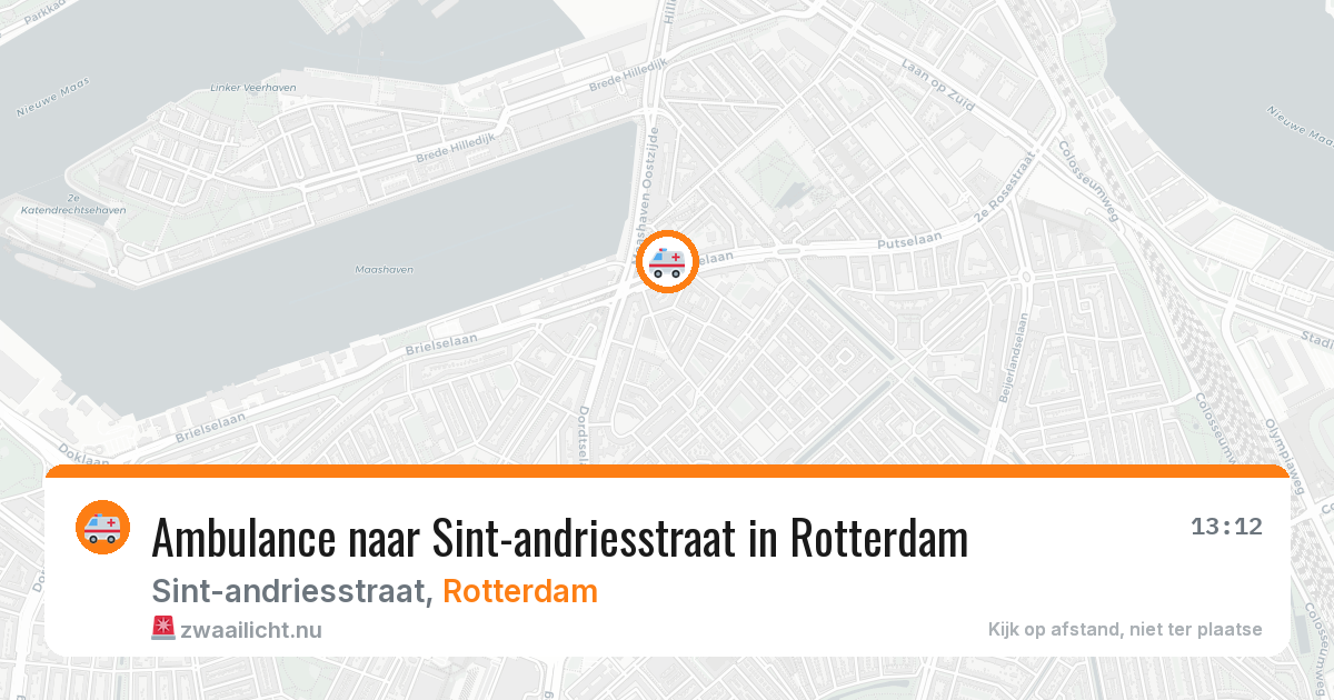 Ambulance naar Sint-andriesstraat in Rotterdam — 1 jun 2026
