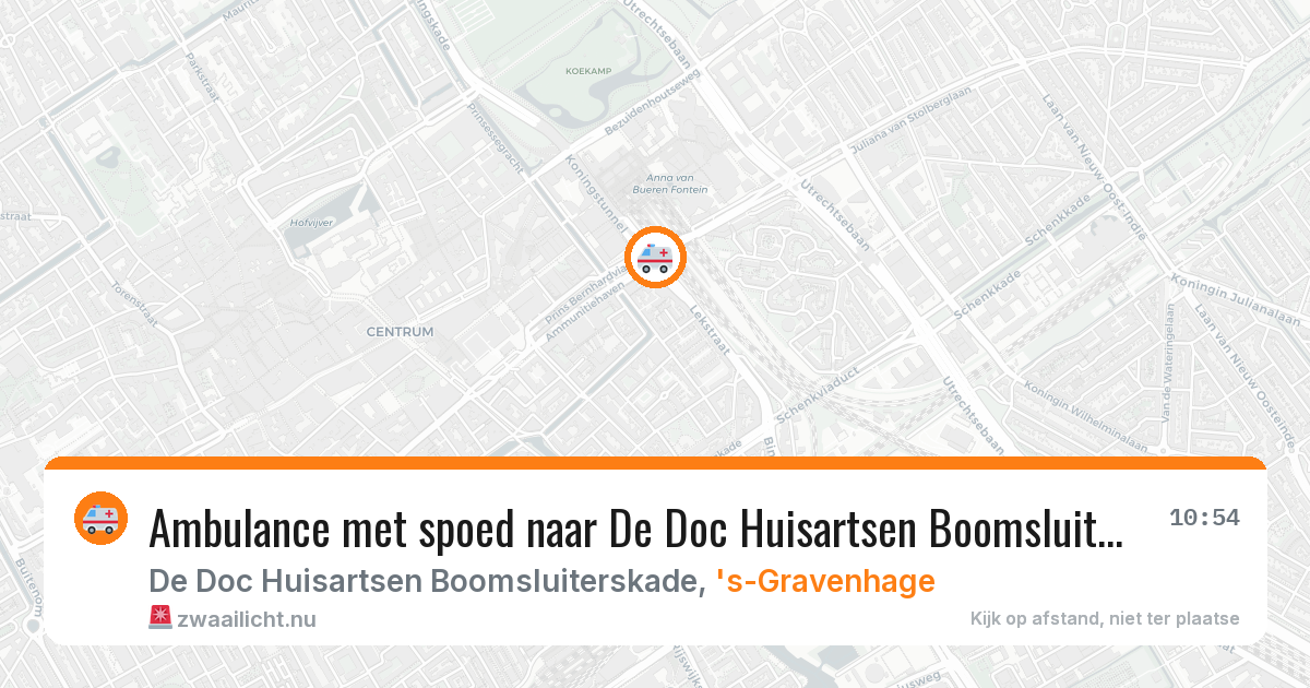 Ambulance met spoed naar De Doc Huisartsen Boomsluiterskade in 's-Gravenhage — 10 feb 2026