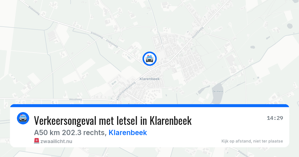 Verkeersongeval met letsel in Klarenbeek — 15 mei 2026