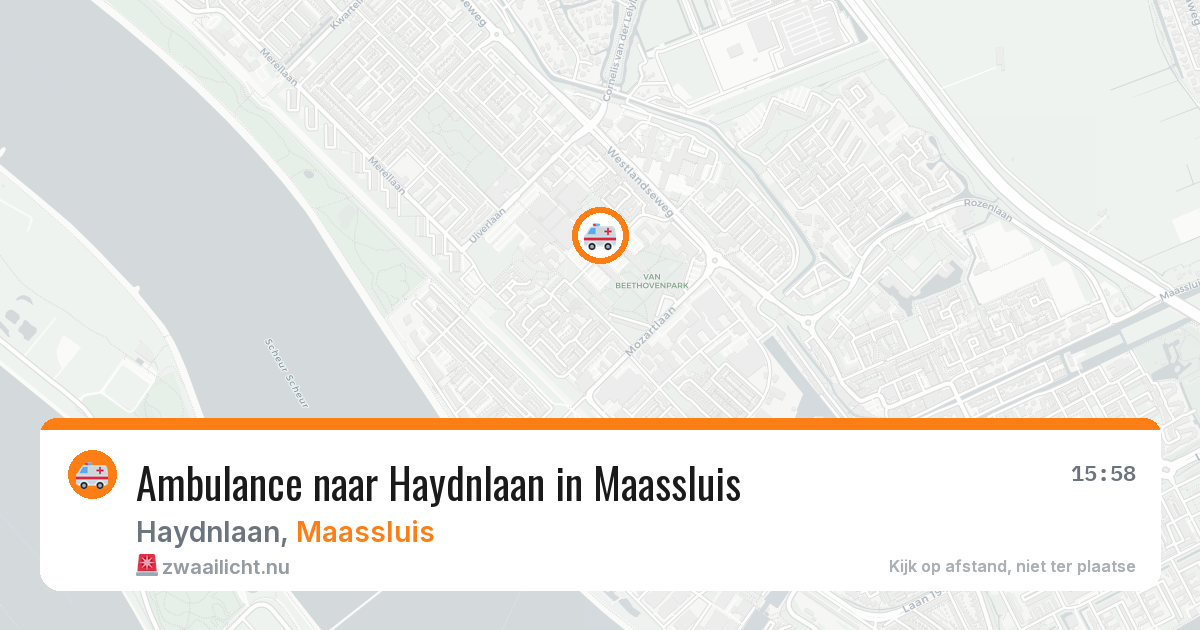 Ambulance naar Haydnlaan in Maassluis — 21 mei 2026