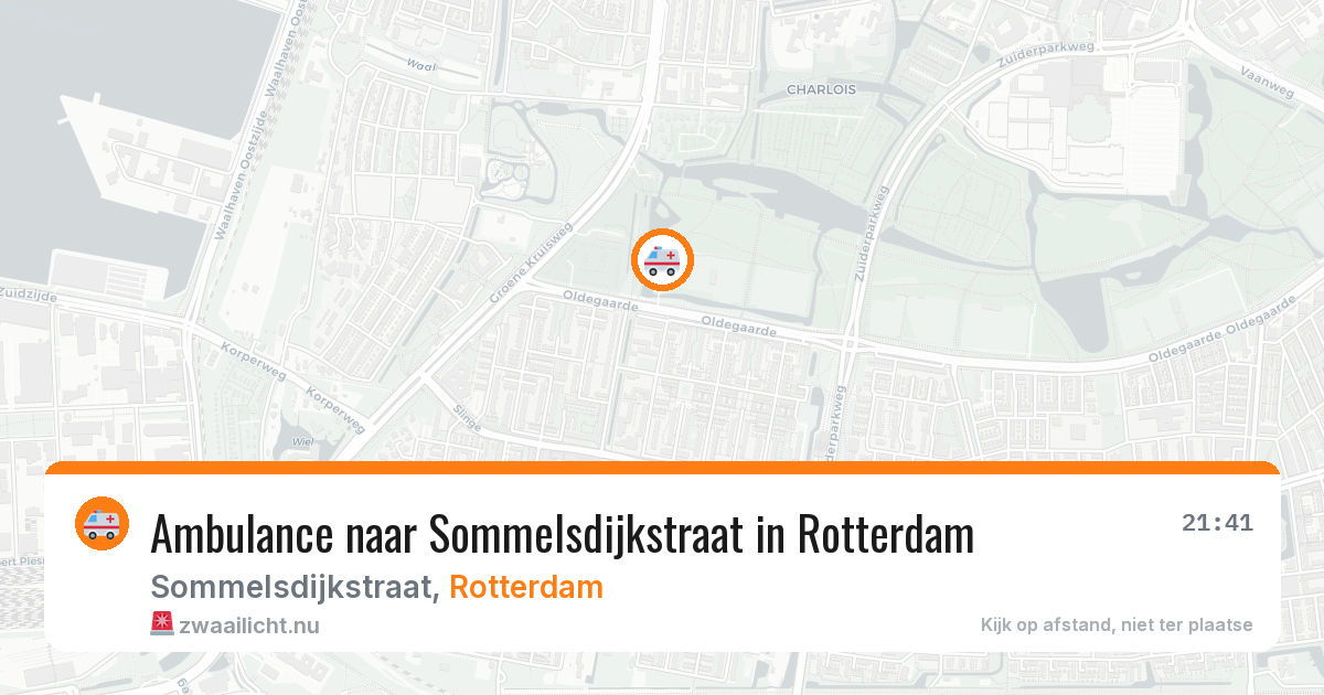 Ambulance naar Sommelsdijkstraat in Rotterdam — 23 jul 2026
