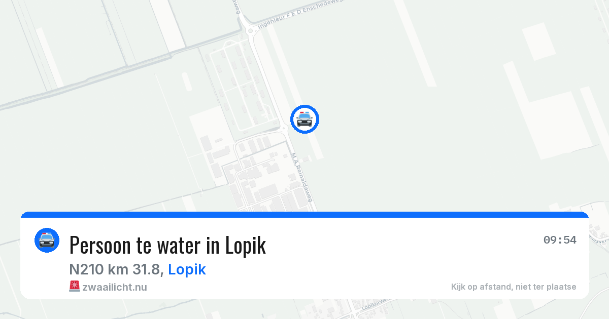 Persoon te water in Lopik — 25 jan 2026